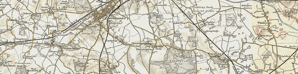 Old map of Leys in 1903