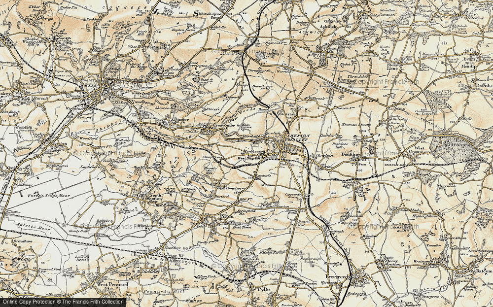 Old Map of Darshill, 1899 in 1899