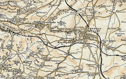 Old map of Darshill in 1899