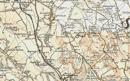 Old map of Darvillshill in 1897-1898