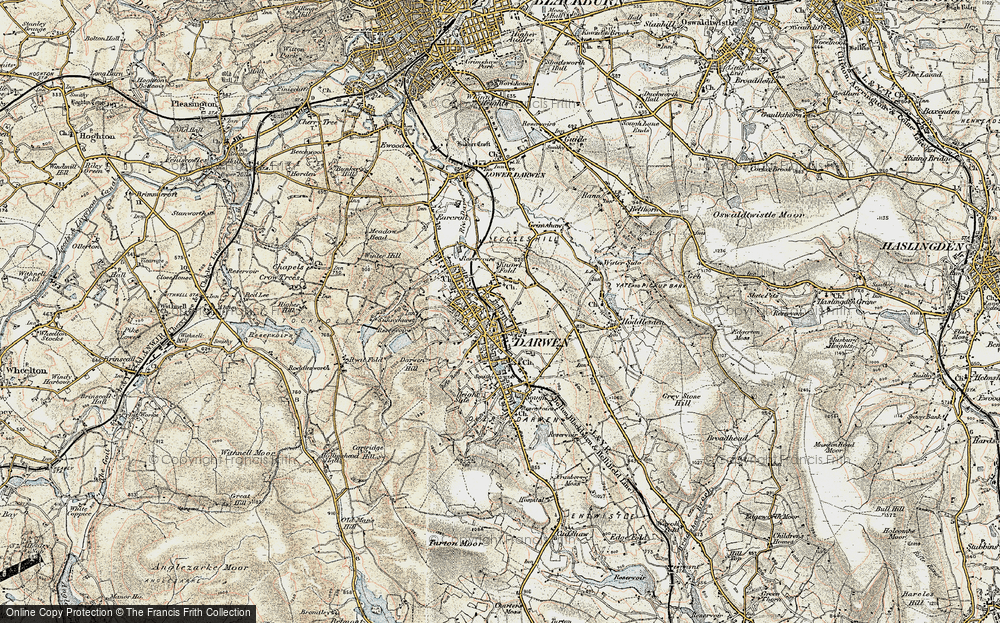 Old Map of Darwen, 1903 in 1903