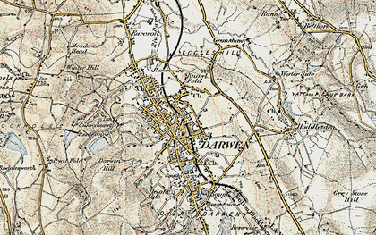 Old map of Darwen in 1903