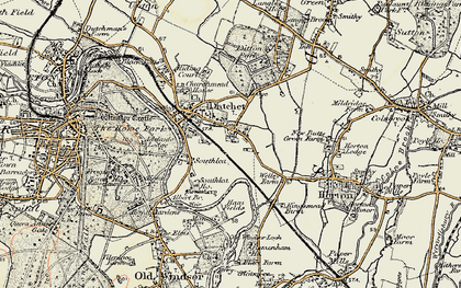 Old map of Datchet Common in 1897-1909