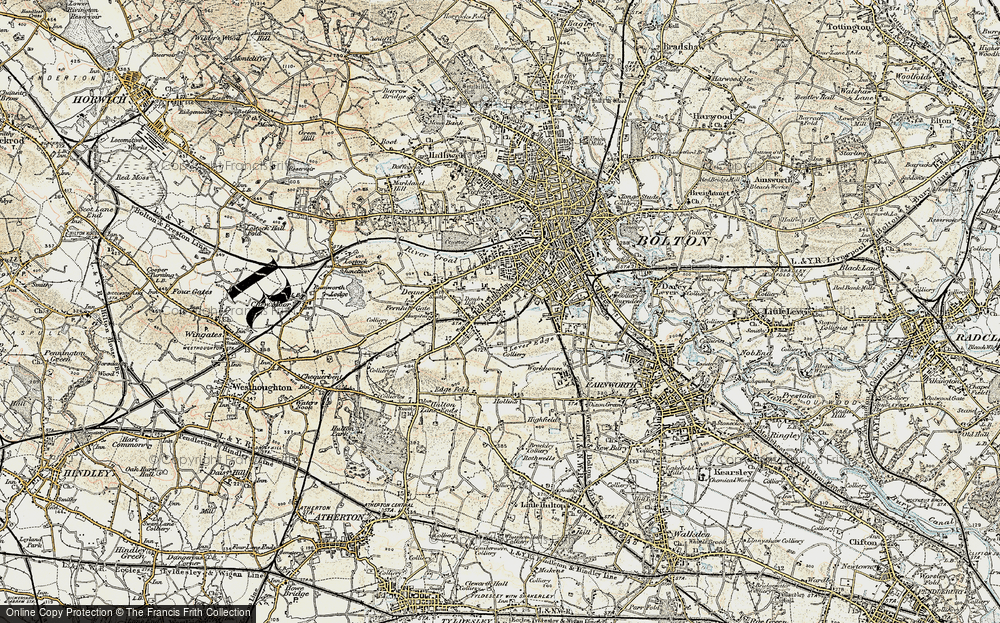 Old Map of Daubhill, 1903 in 1903