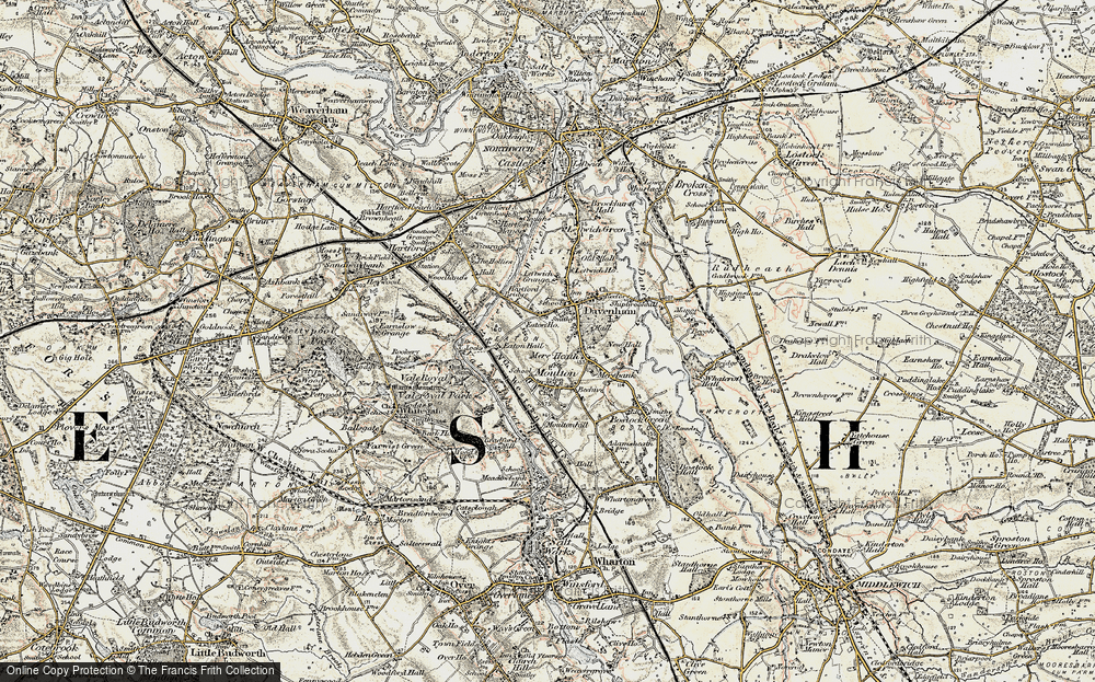 Old Map of Davenham, 1902-1903 in 1902-1903