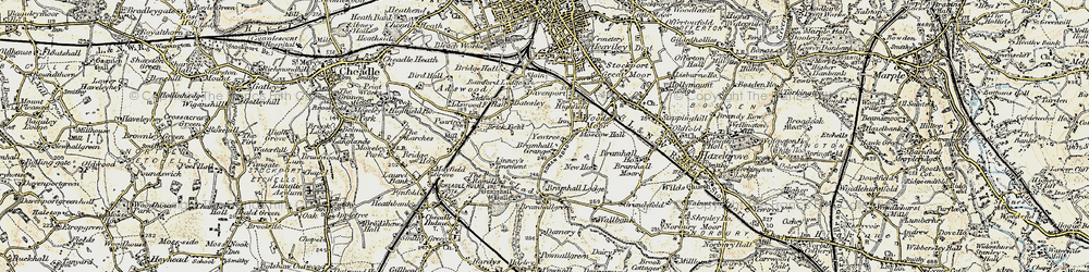 Old map of Davenport in 1903