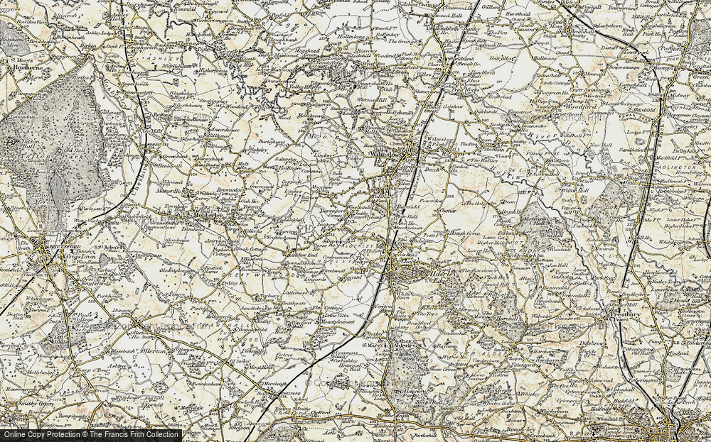 Old Map of Davenport Green, 1902-1903 in 1902-1903