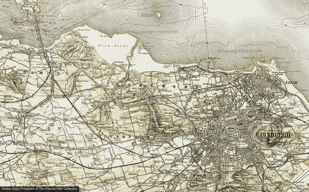 Old Map of Davidson's Mains, 1903-1906 in 1903-1906