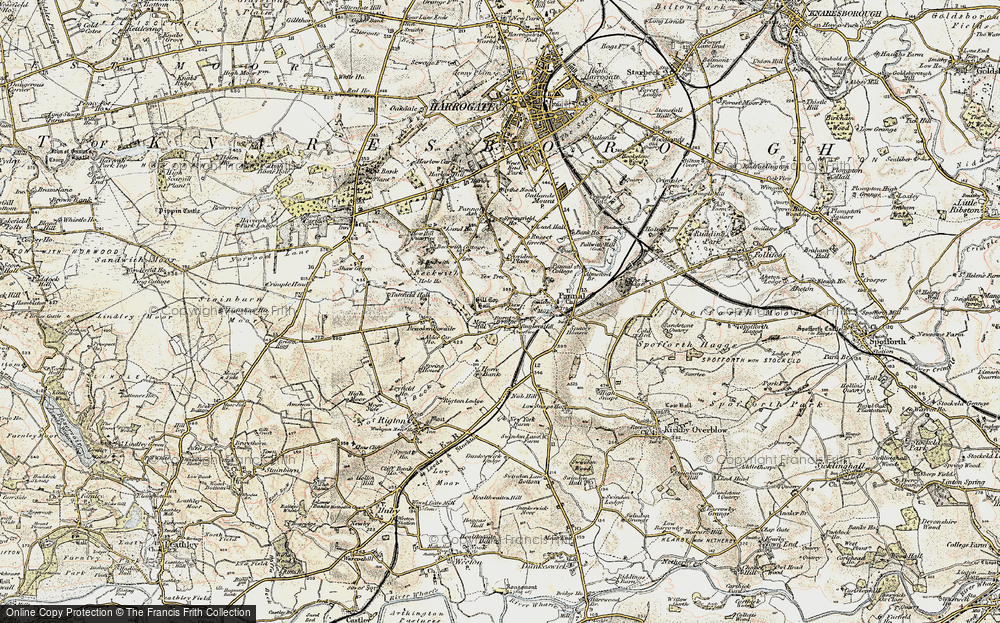 Old Map of Daw Cross, 1903-1904 in 1903-1904