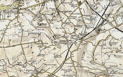 Old map of Daw Cross in 1903-1904