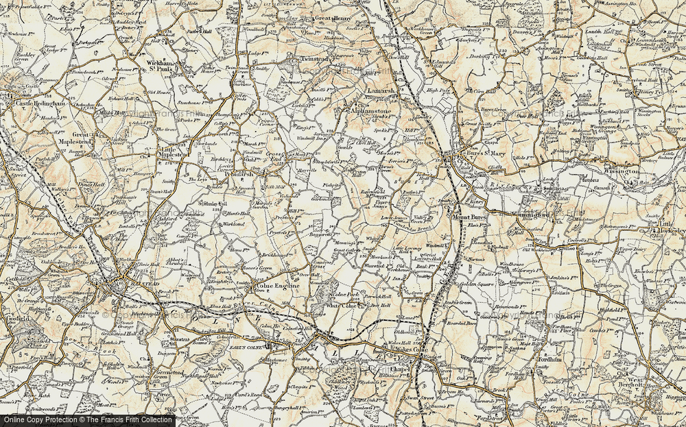 Old Map of Daw's Cross, 1898-1899 in 1898-1899