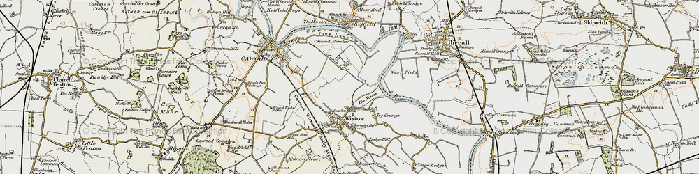 Old map of Dawker Hill in 1903