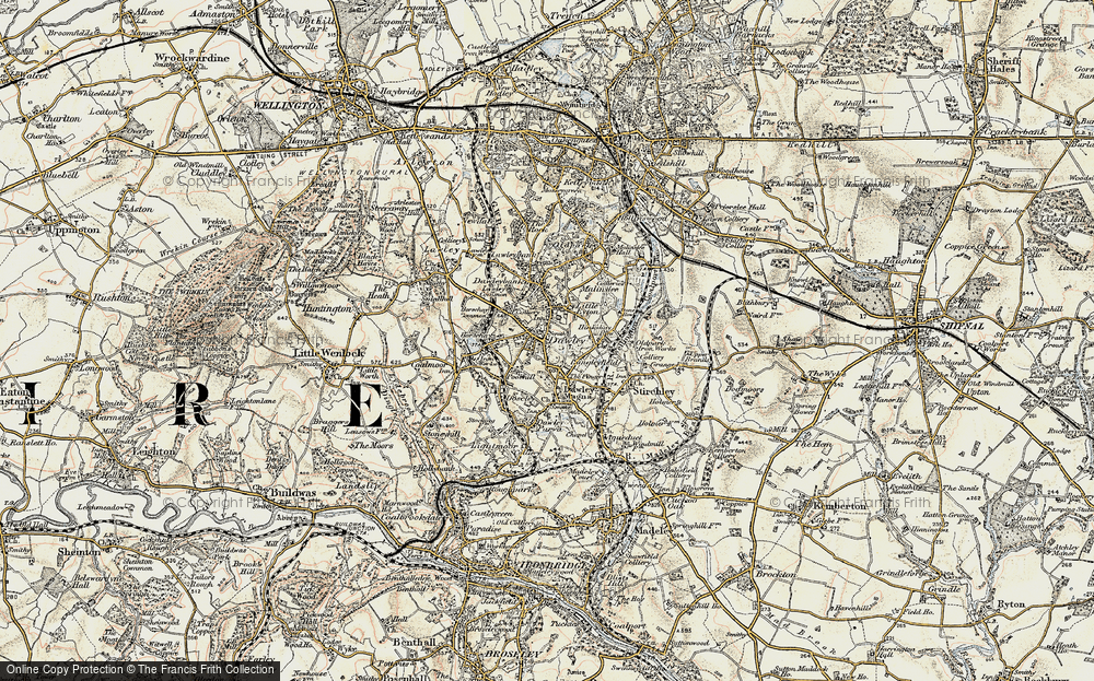 Old Map of Dawley, 1902 in 1902
