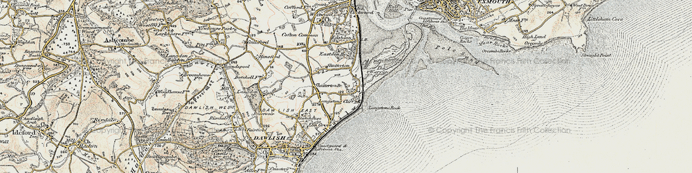 Old map of Dawlish Warren in 1899