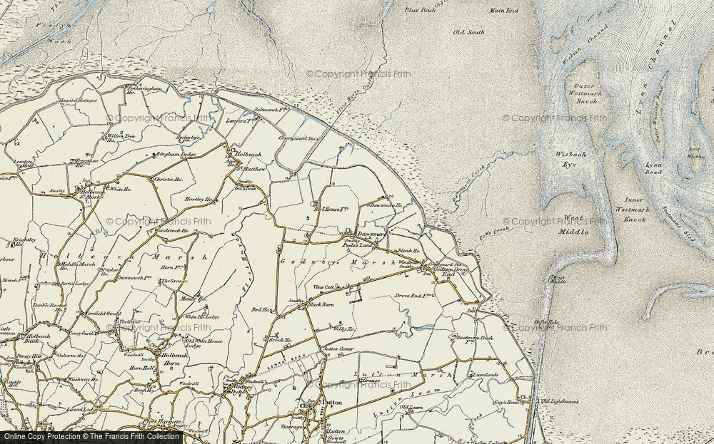 Old Map of Dawsmere, 1901-1902 in 1901-1902
