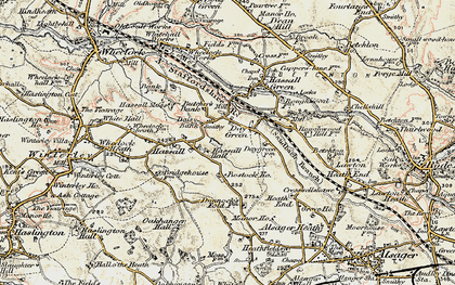 Old map of Bostock Ho in 1902-1903