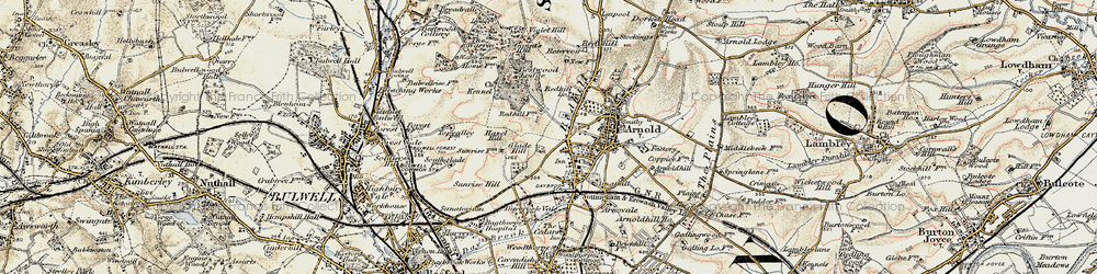 Old map of Daybrook in 1902-1903
