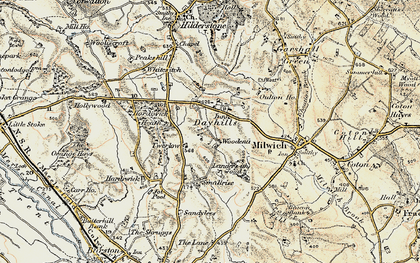 Old map of Dayhills in 1902