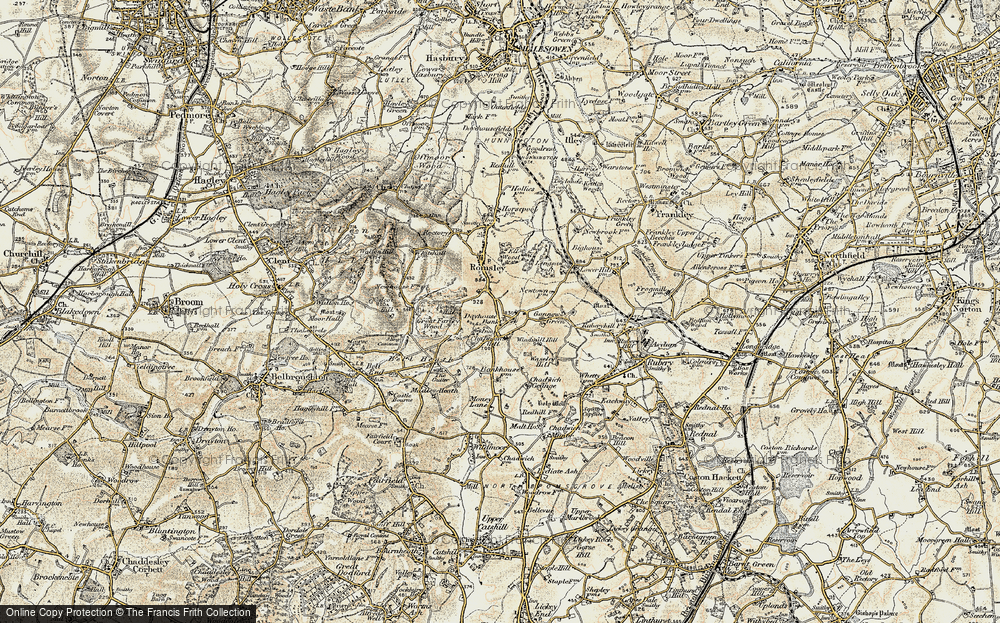 Old Map of Dayhouse Bank, 1901-1902 in 1901-1902