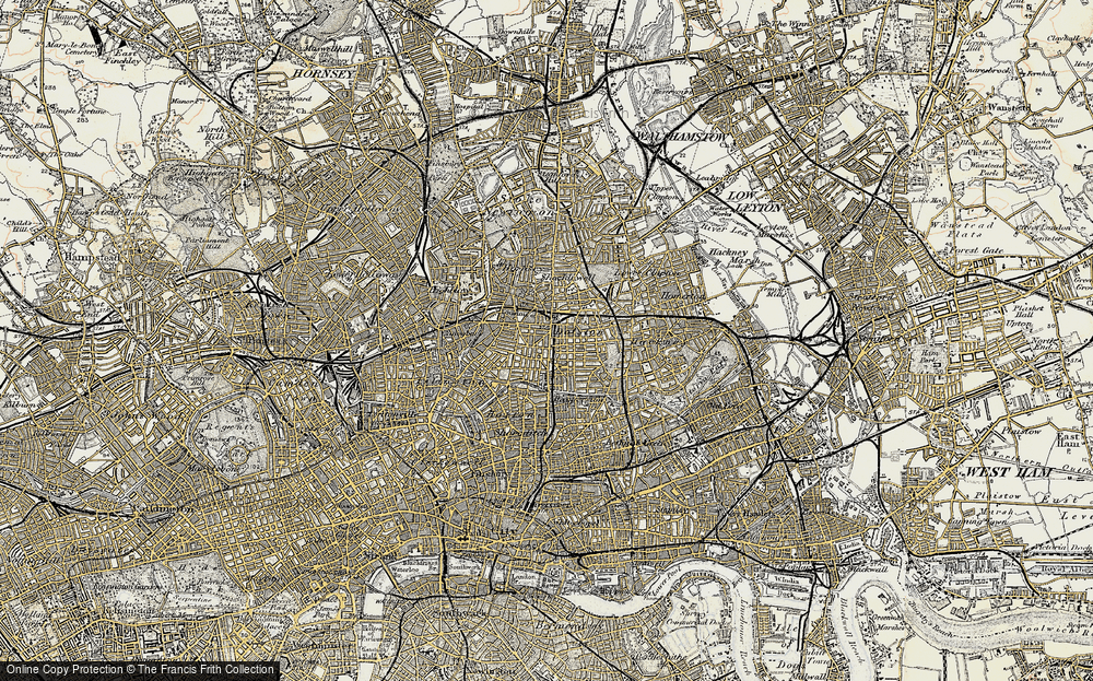 Old Map of De Beauvoir Town, 1897-1902 in 1897-1902