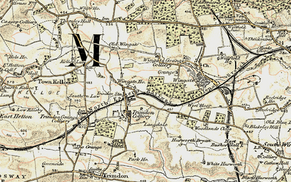 Old map of Deaf Hill in 1901-1904