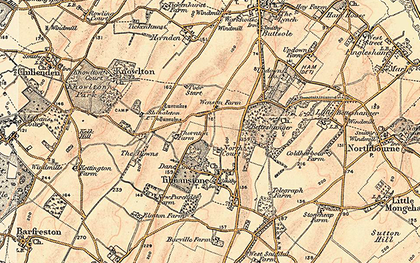 Old map of Deal in 1898-1899