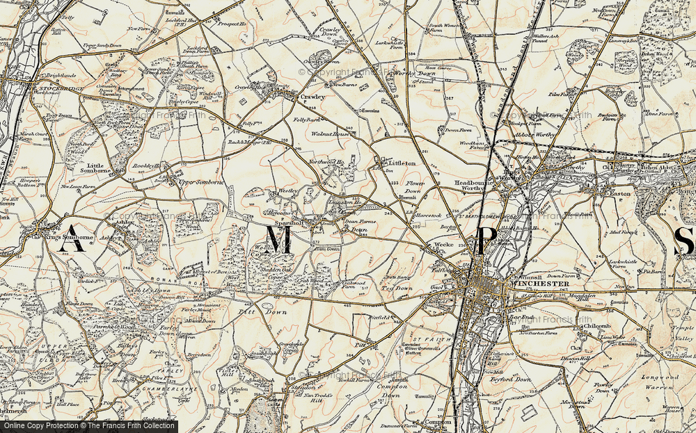 Old Map of Dean, 1897-1900 in 1897-1900