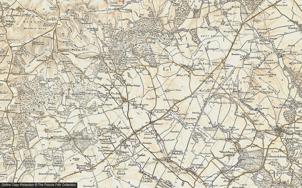 Old Map of Dean, 1897-1909 in 1897-1909