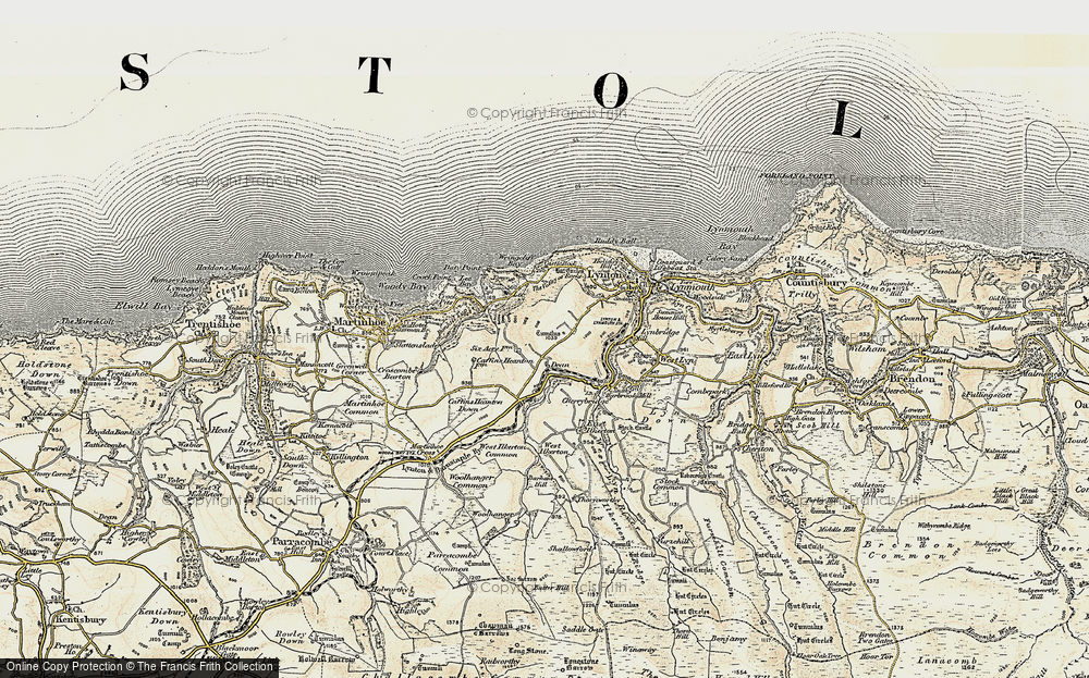 Old Map of Dean, 1900 in 1900