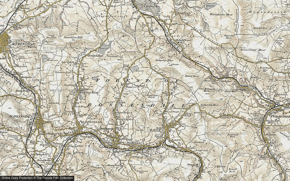 Old Map of Dean, 1903 in 1903