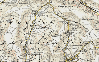 Old map of Dean in 1903