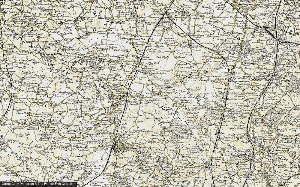 Old Map of Dean Row, 1902-1903 in 1902-1903