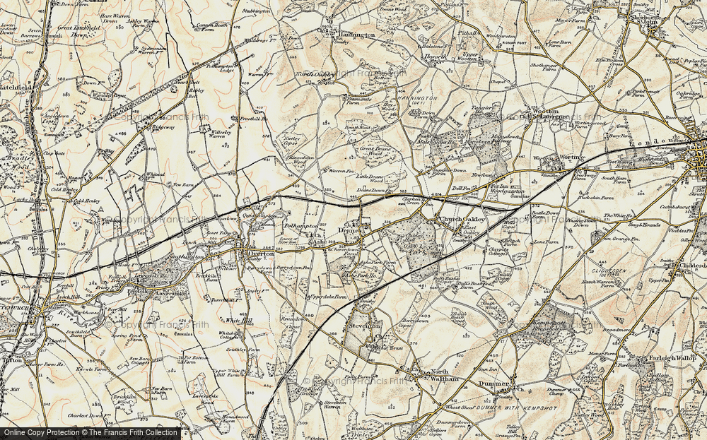 Old Map of Deane, 1897-1900 in 1897-1900