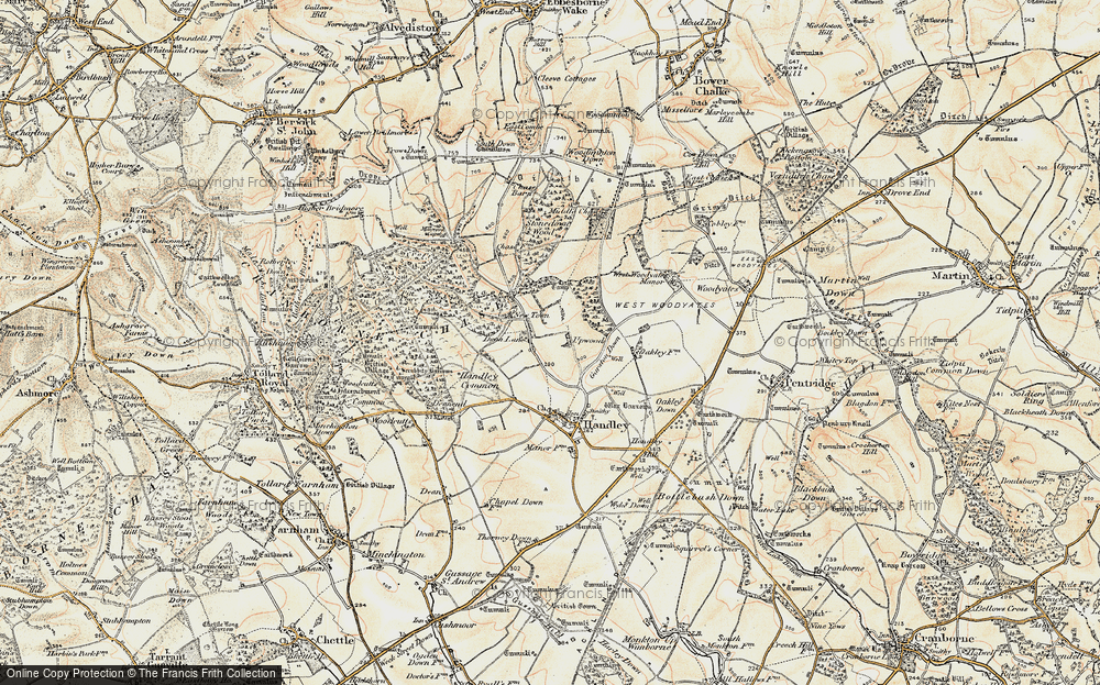 Old Map of Deanland, 1897-1909 in 1897-1909