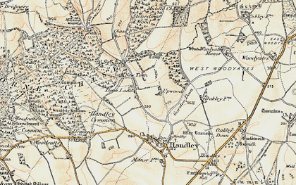 Old map of Deanland in 1897-1909