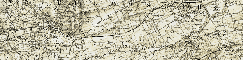 Old map of Deans in 1904