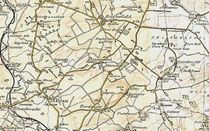 Old map of Deanscales in 1901-1904