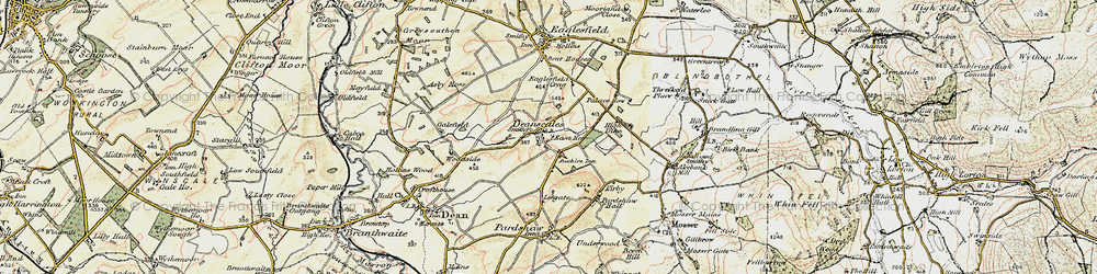 Old map of Deanscales in 1901-1904
