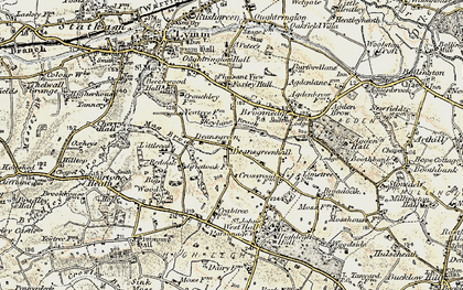 Old map of Deansgreen in 1902-1903