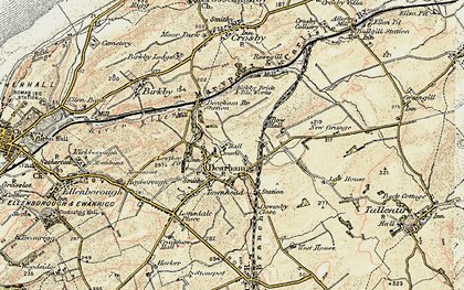 Old map of Dearham in 1901-1905