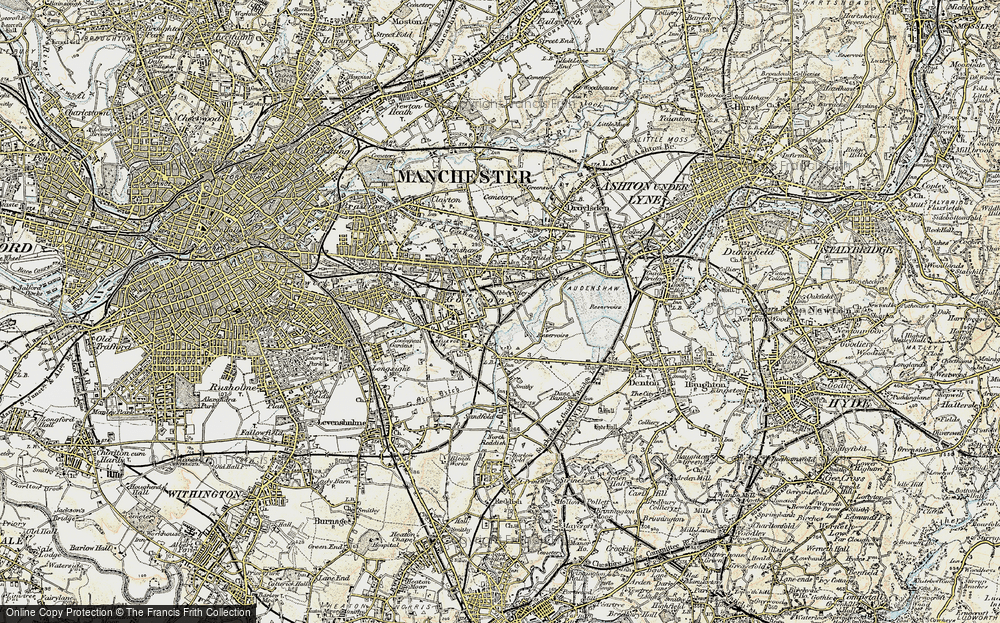 Old Map of Debdale, 1903 in 1903