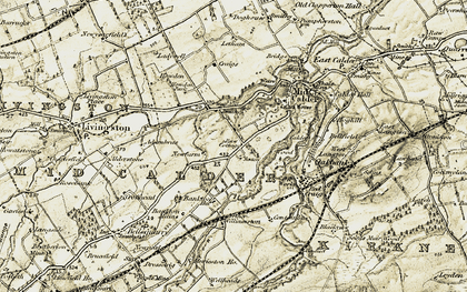 Old map of Dedridge in 1904