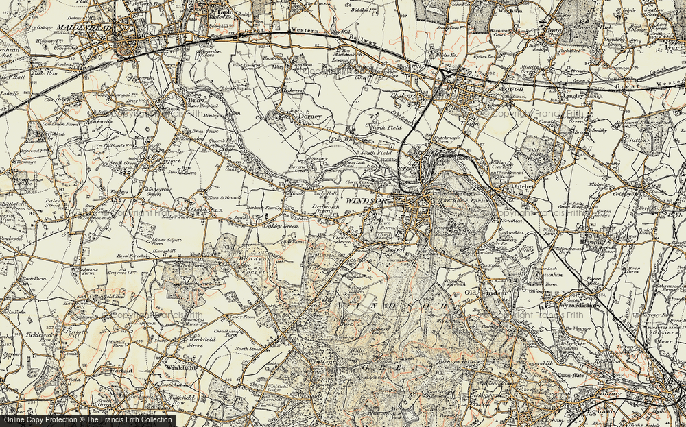 Old Map of Dedworth, 1897-1909 in 1897-1909