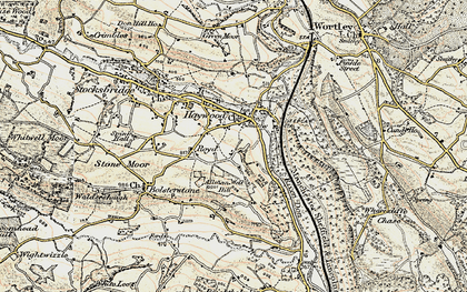 Old map of Deepcar in 1903