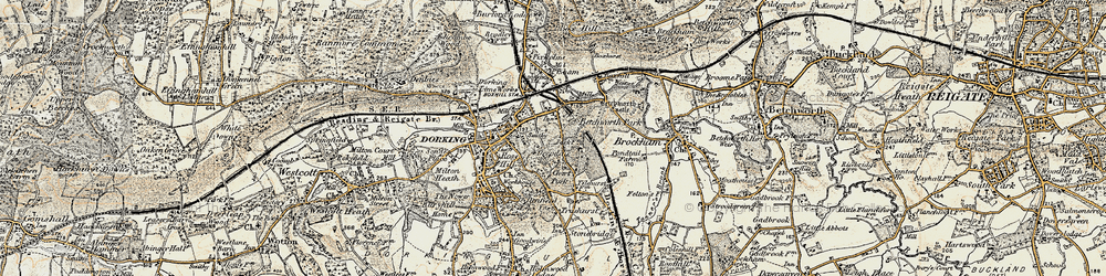 Old map of Deepdene in 1898-1909