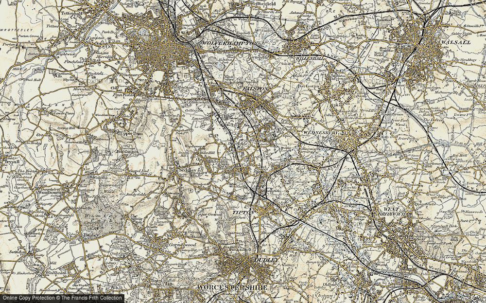 Old Map of Deepfields, 1902 in 1902