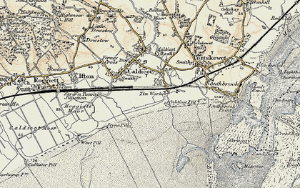 Old map of Deepweir in 1899-1900