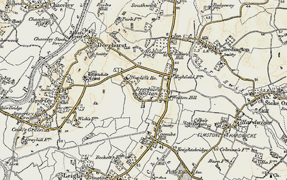Old map of Deerhurst Walton in 1899-1900