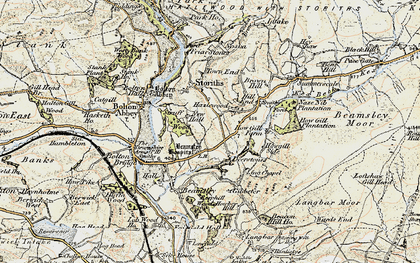 Old map of Deerstones in 1903-1904