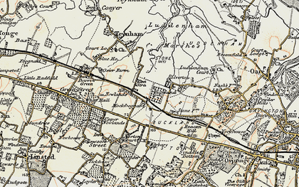 Old map of Deerton Street in 1897-1898